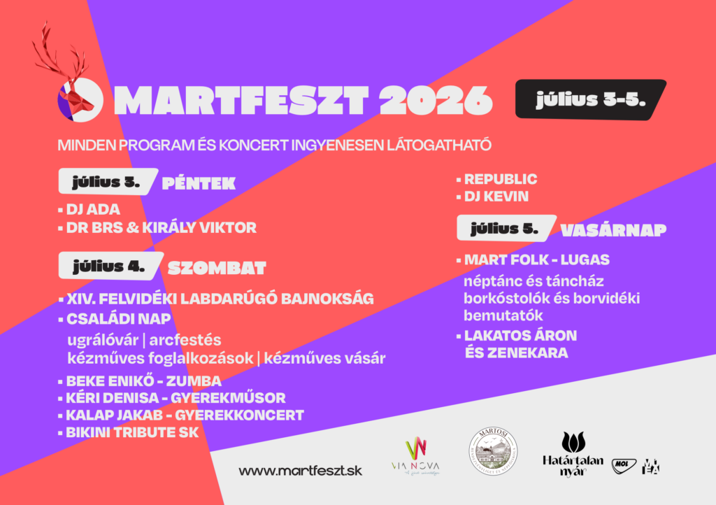 Három nap, számtalan élmény – ilyen lesz a MartFeszt 2026!